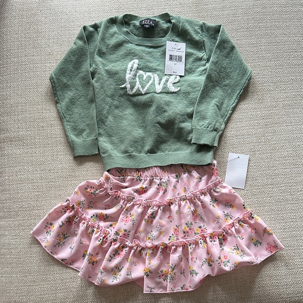 Lilt Green and Pink Kids Matching Set